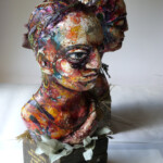 Paper mache & mixed media assemblage 2019