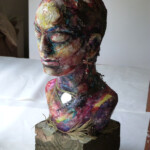 Paper mache & mixed media assemblage 2019