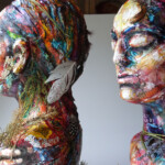 Paper mache & mixed media assemblage 2019